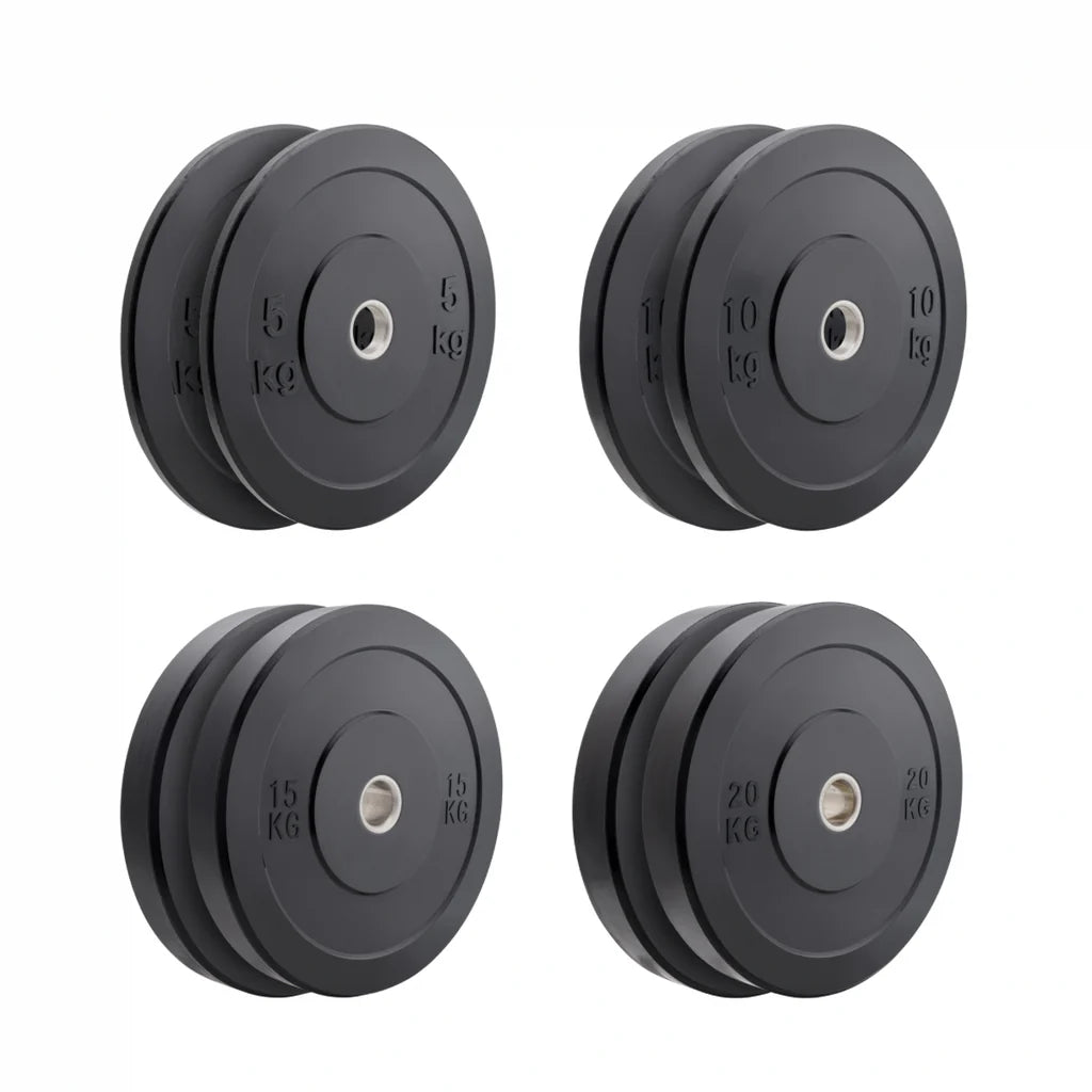 Blackout Olympic Rubber Bumper Plates
