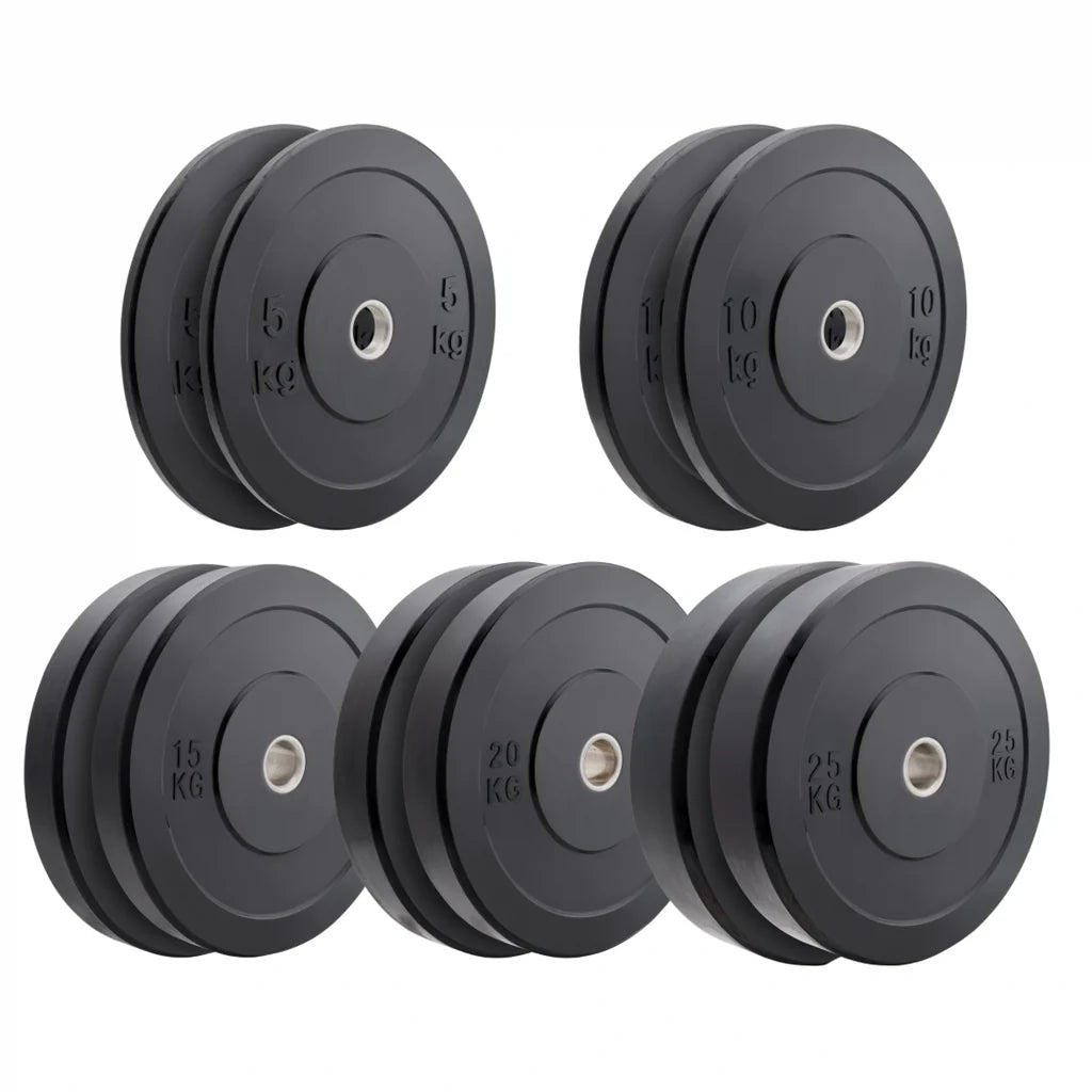 Blackout Olympic Rubber Bumper Plates