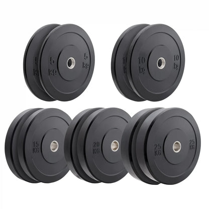 Blackout Olympic Rubber Bumper Plates