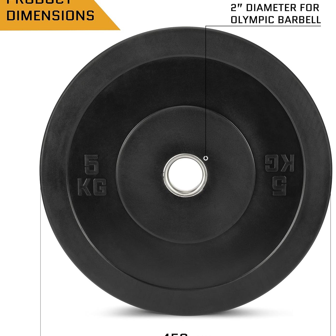 Blackout Olympic Rubber Bumper Plates