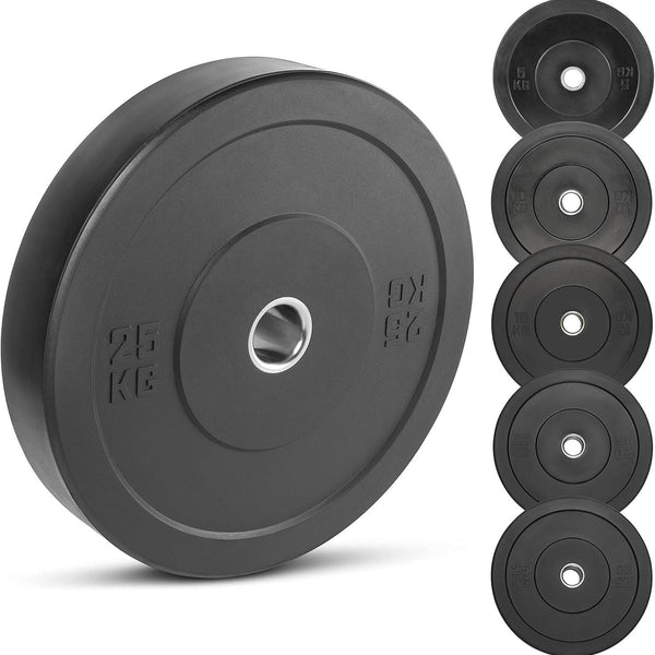 Blackout Olympic Rubber Bumper Plates