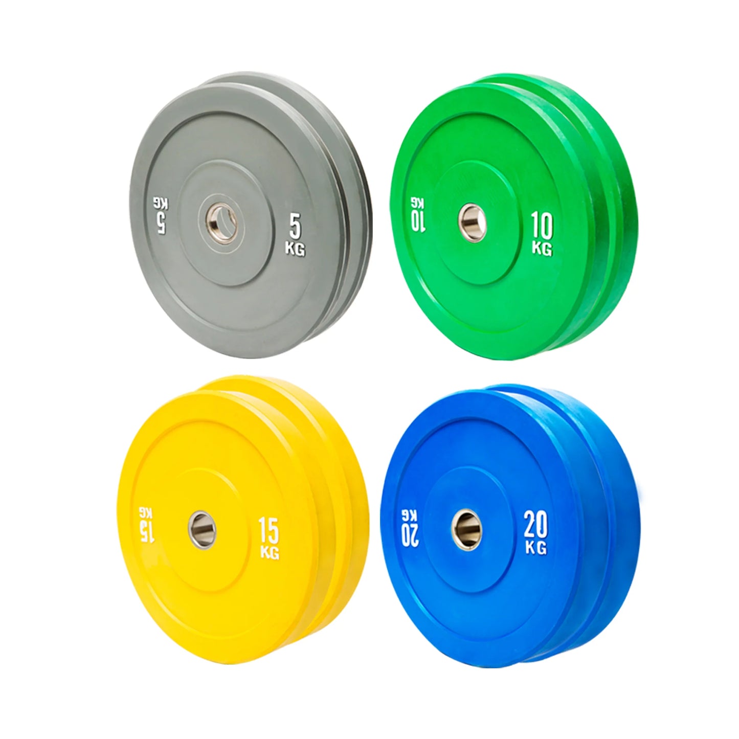 Coloured Olympic Rubber Bumper Plates