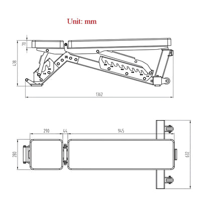 Commercial Multifunctional Weight Bench