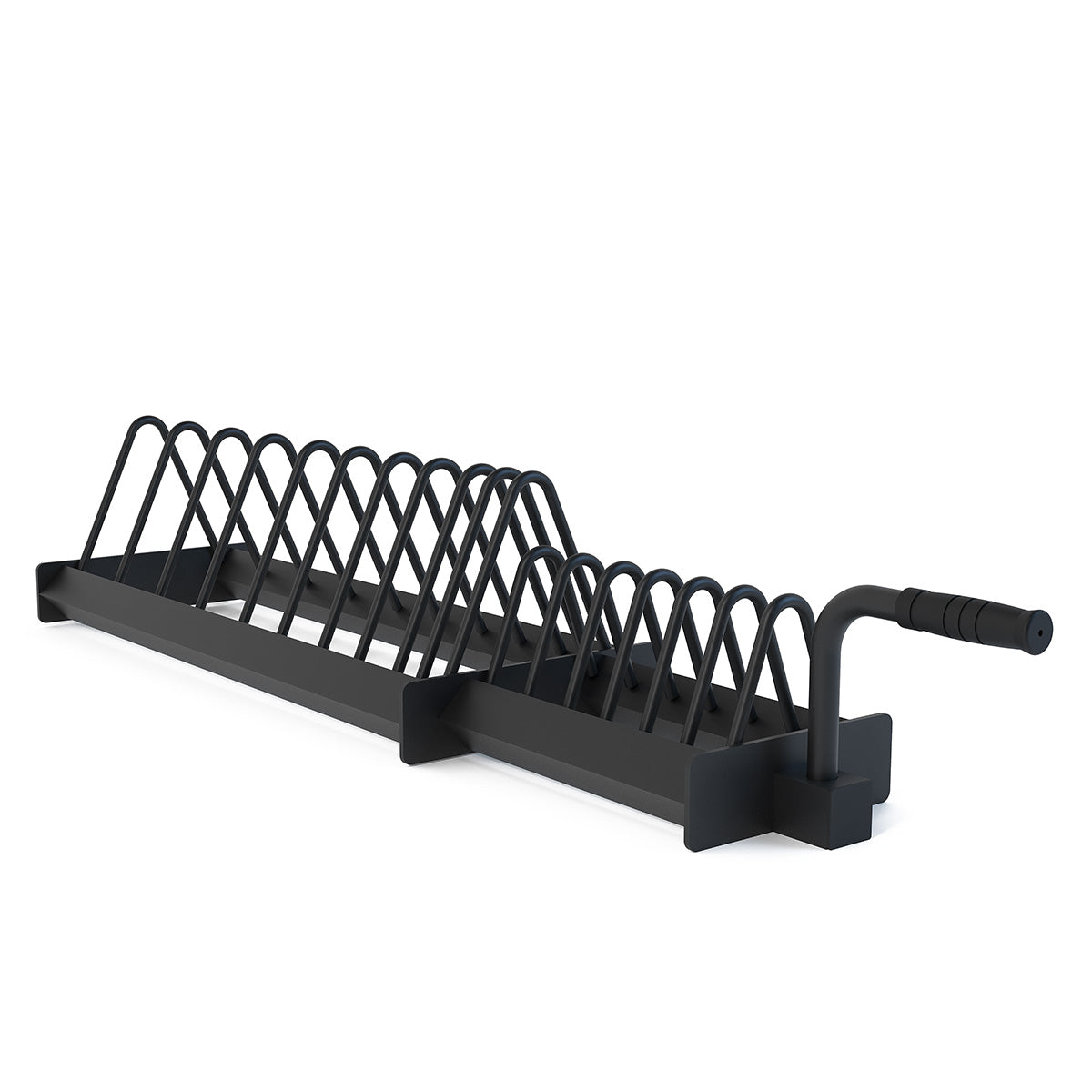 Extended Horizontal Plate Rack with Wheels