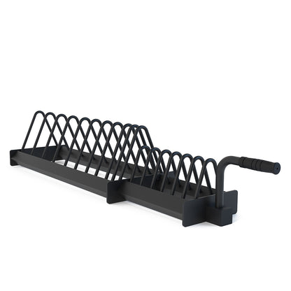 Extended Horizontal Plate Rack with Wheels