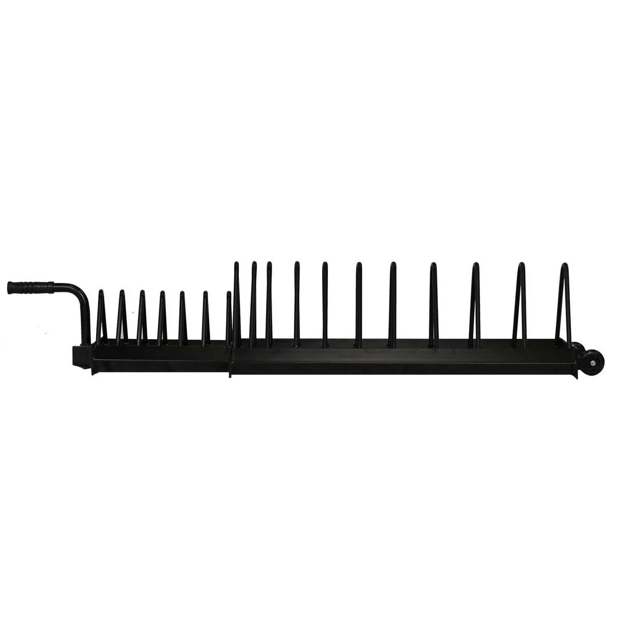 Extended Horizontal Plate Rack with Wheels