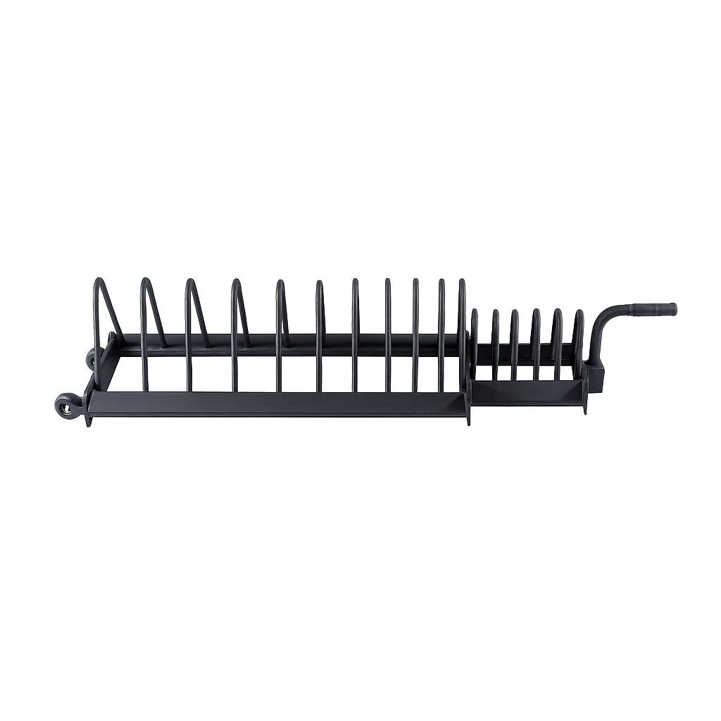 Extended Horizontal Plate Rack with Wheels