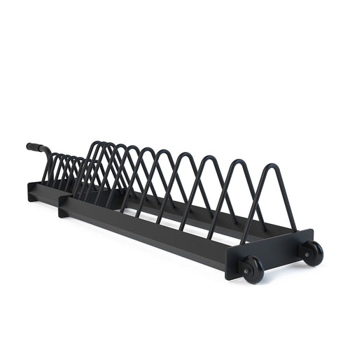Extended Horizontal Plate Rack with Wheels