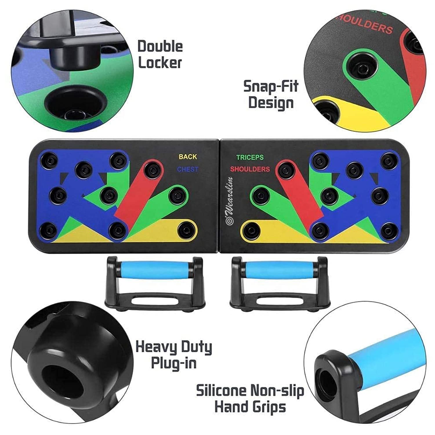 Foldable Pushup Board