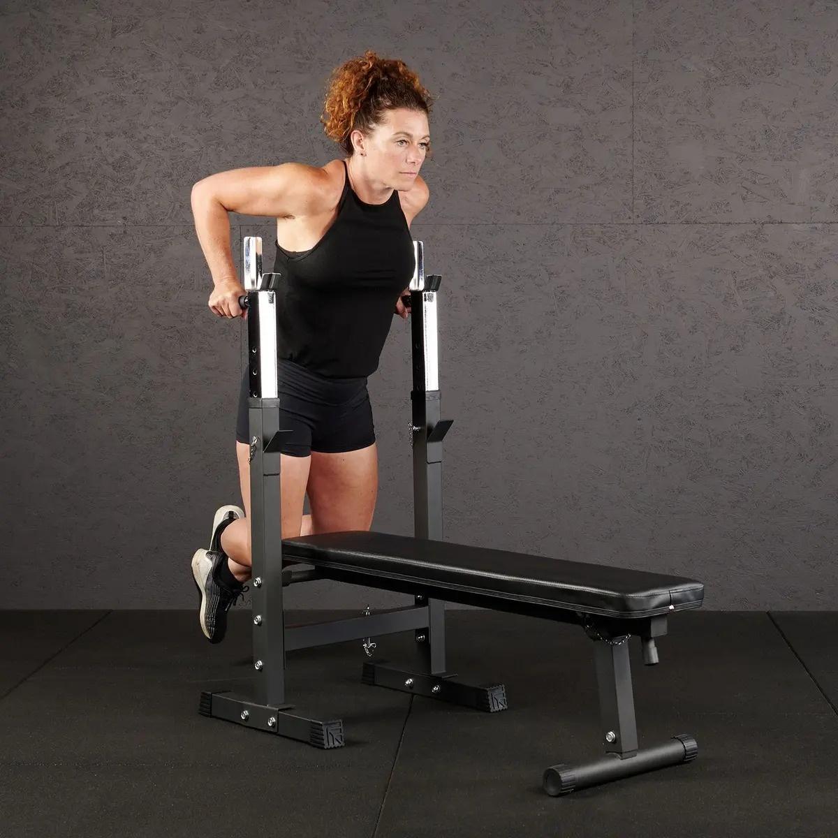 Folding Weight Bench with Dip Station