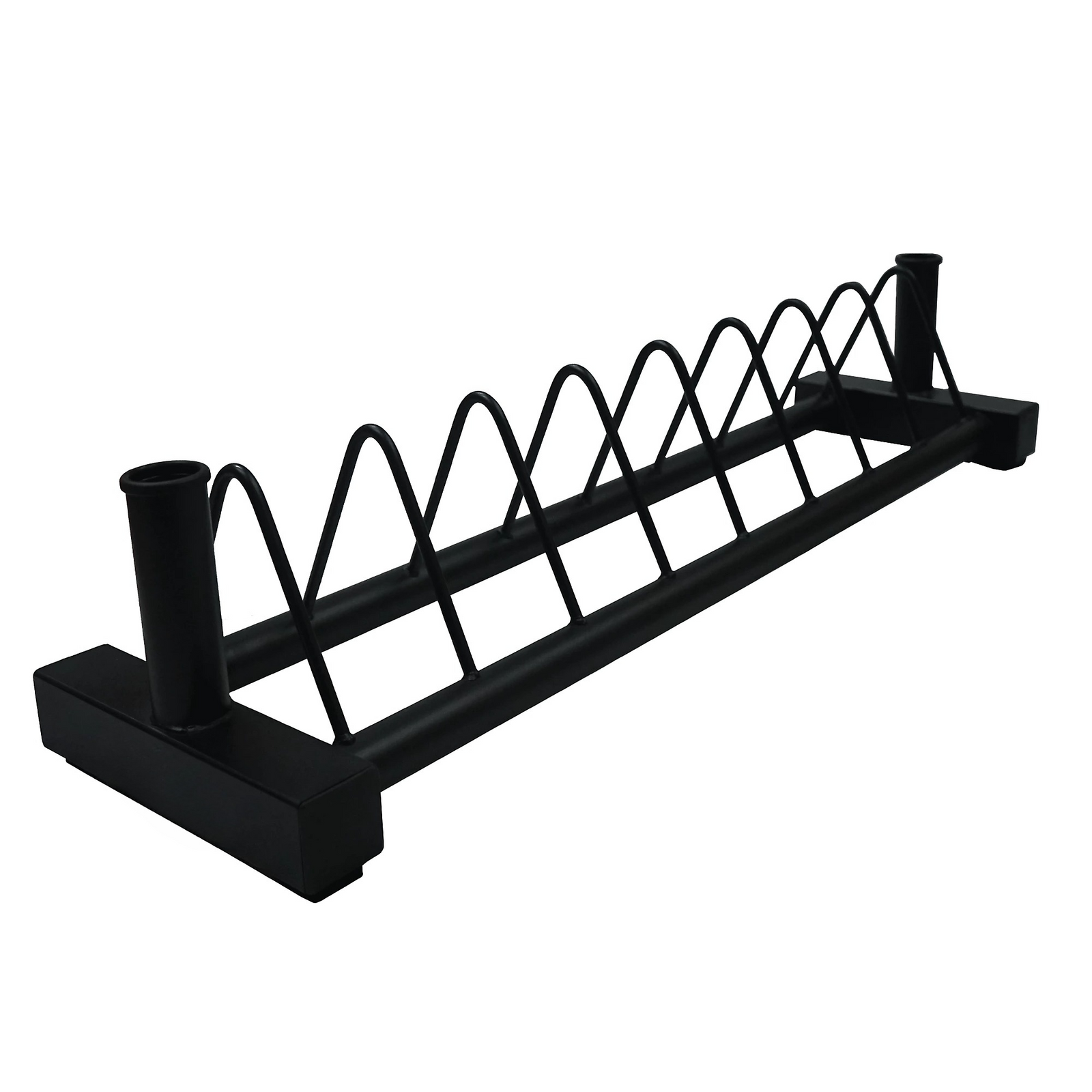 Horizontal Plate Rack & Barbell Stand