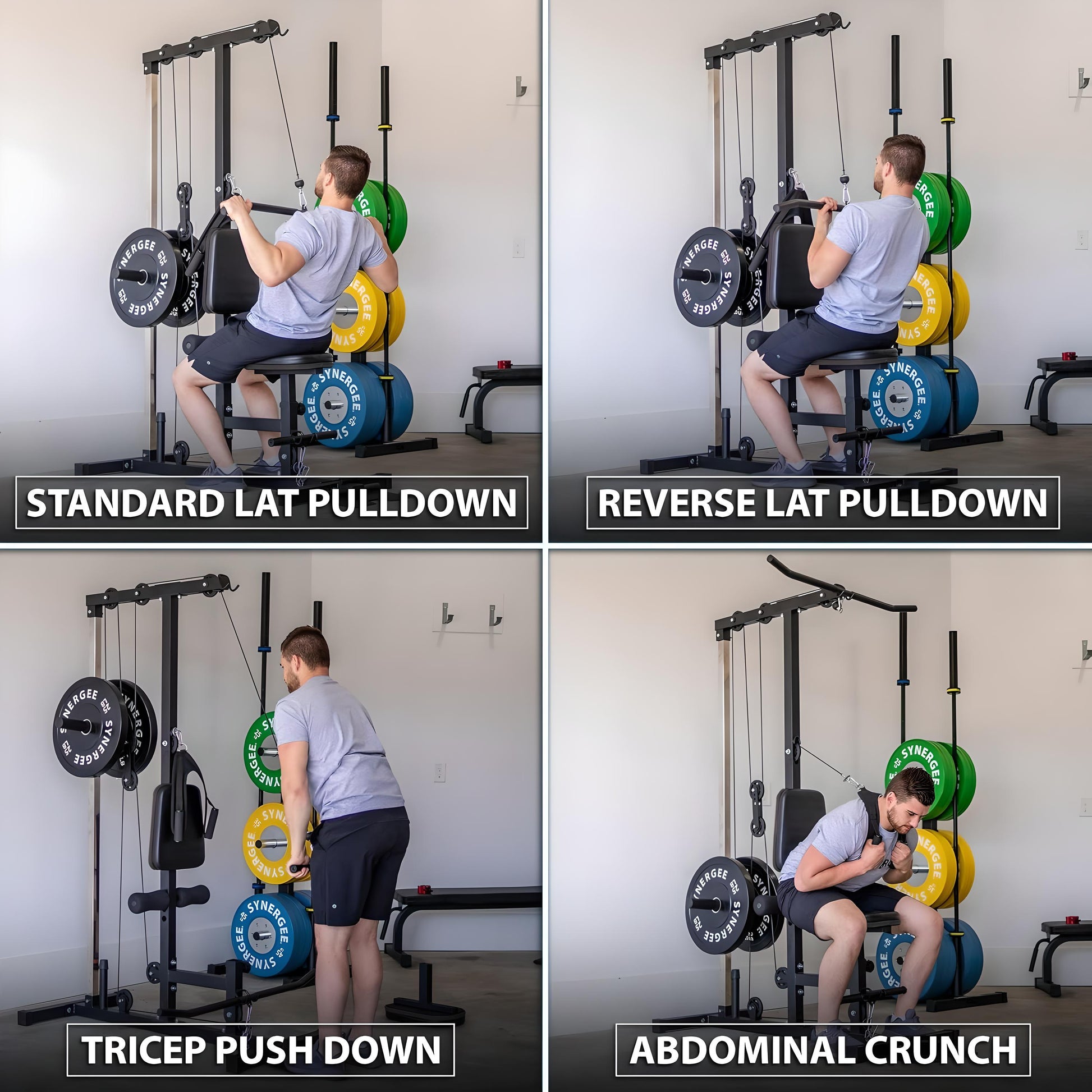 Lat Pulldown with Seat Cable Machine