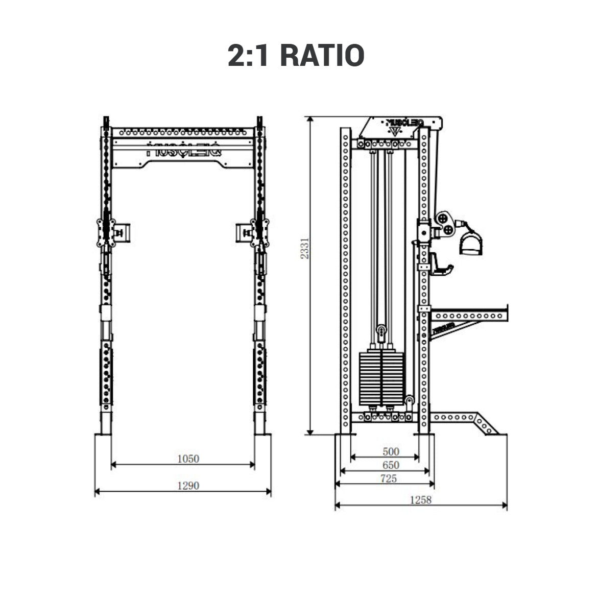 Multi Functional Power Rack with Smith Machine