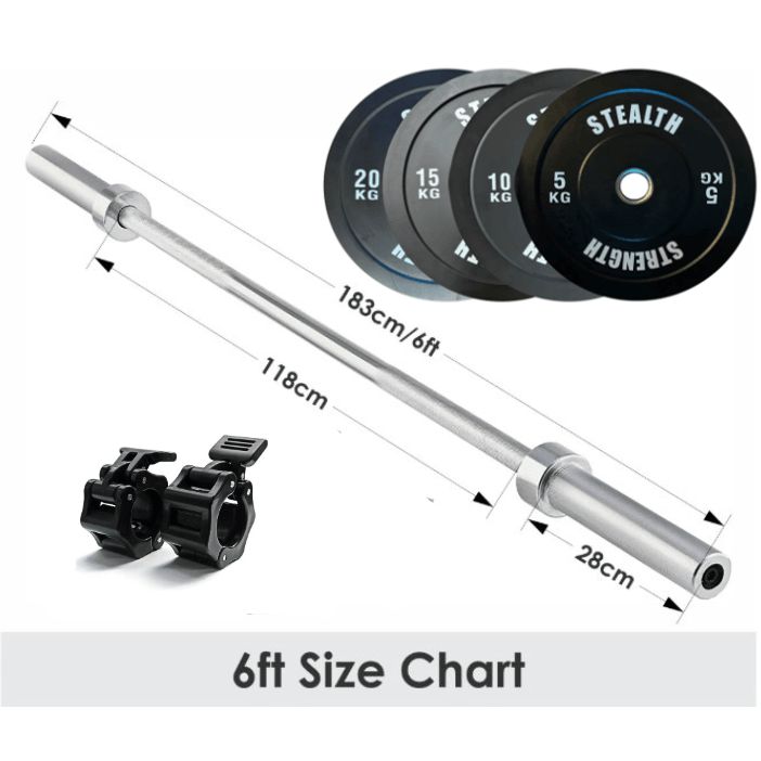Olympic Barbell | 6ft - 7ft Lengths for 2