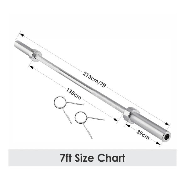 Olympic 2" Barbell 6ft - 7ft