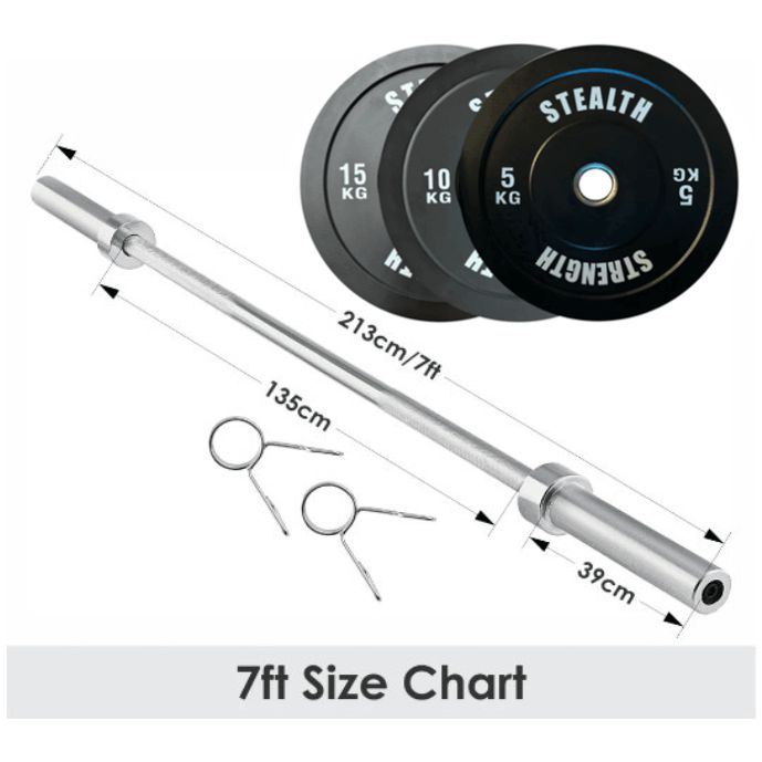 Olympic 2" Barbell 6ft - 7ft