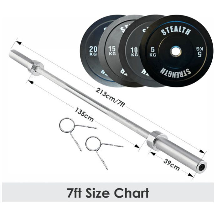 Olympic 2" Barbell 6ft - 7ft