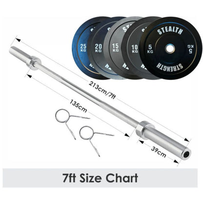 Olympic 2" Barbell 6ft - 7ft