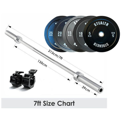 Olympic 2" Barbell 6ft - 7ft