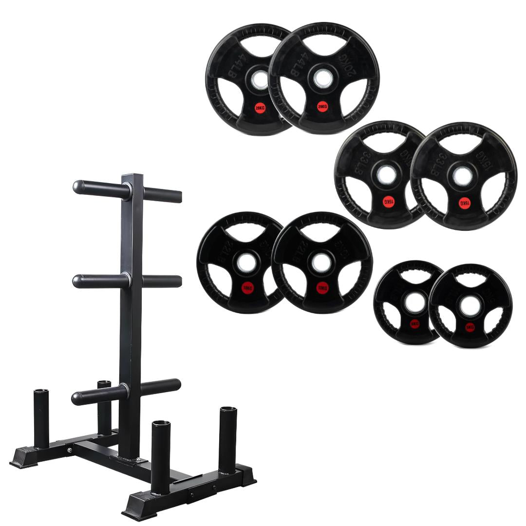 Olympic Weight Plate & Bar Stand