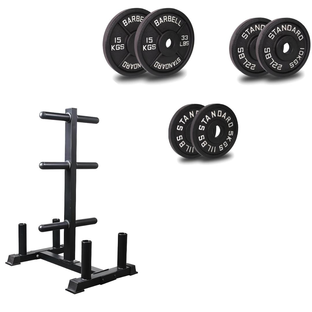 Olympic Weight Plate & Bar Stand