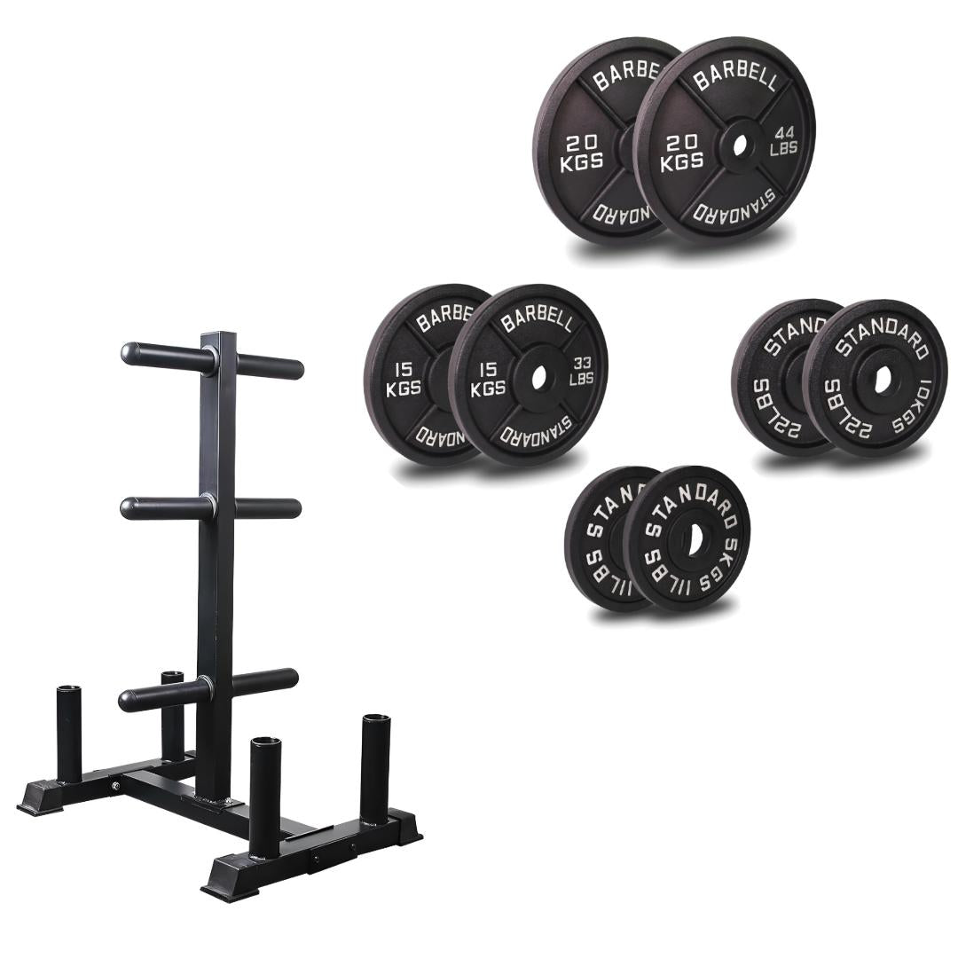 Olympic Weight Plate & Bar Stand