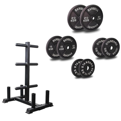 Olympic Weight Plate & Bar Stand