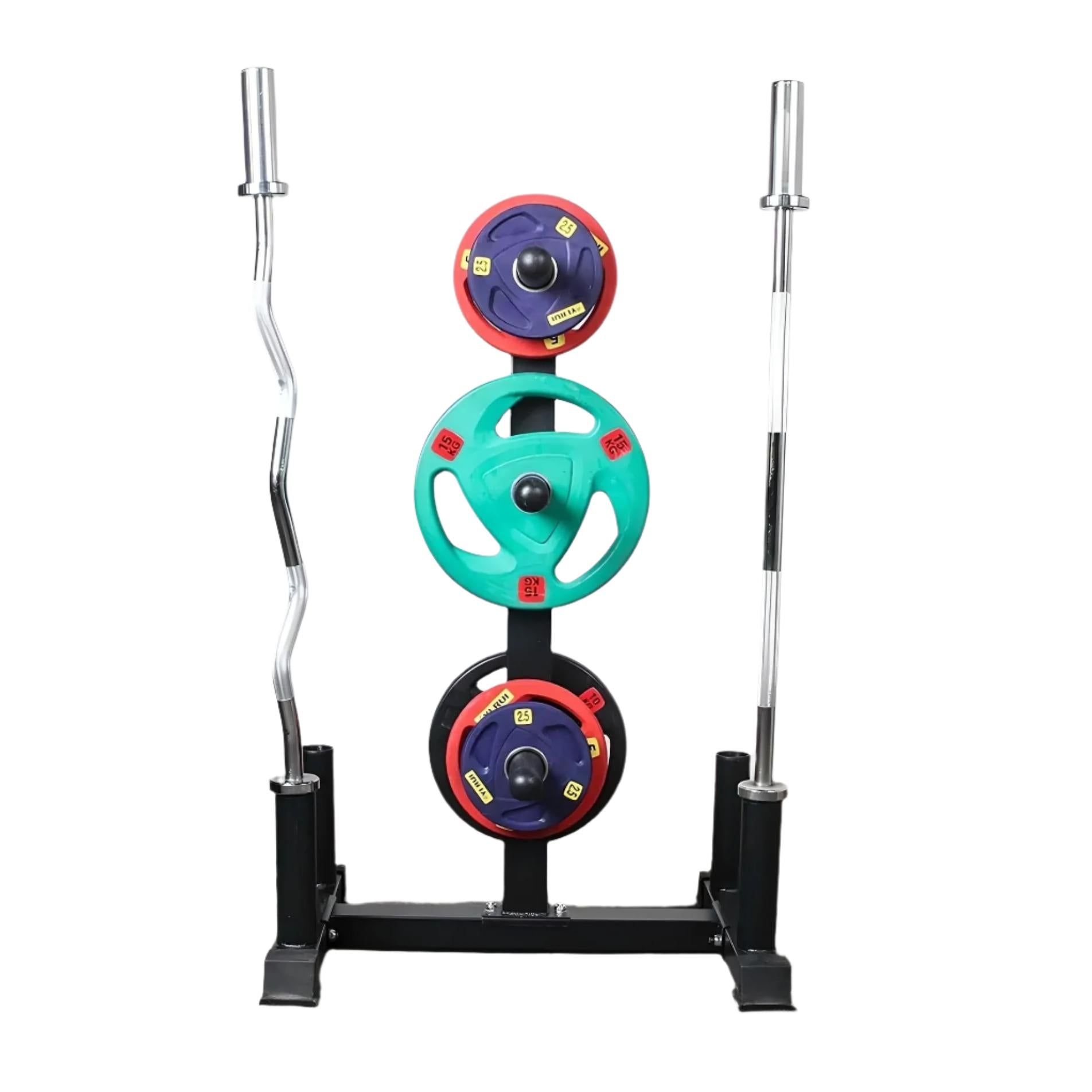 Olympic Weight Plate & Bar Stand