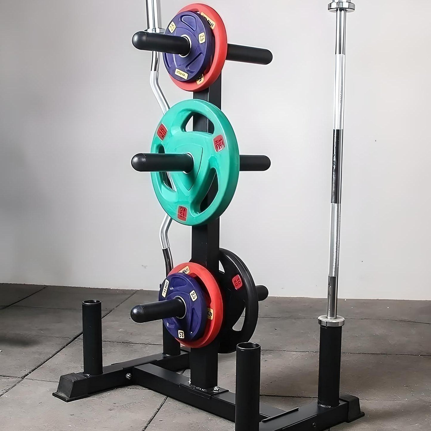 Olympic Weight Plate & Bar Stand