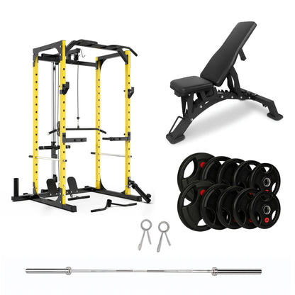 Power Cage with Cable Pulley