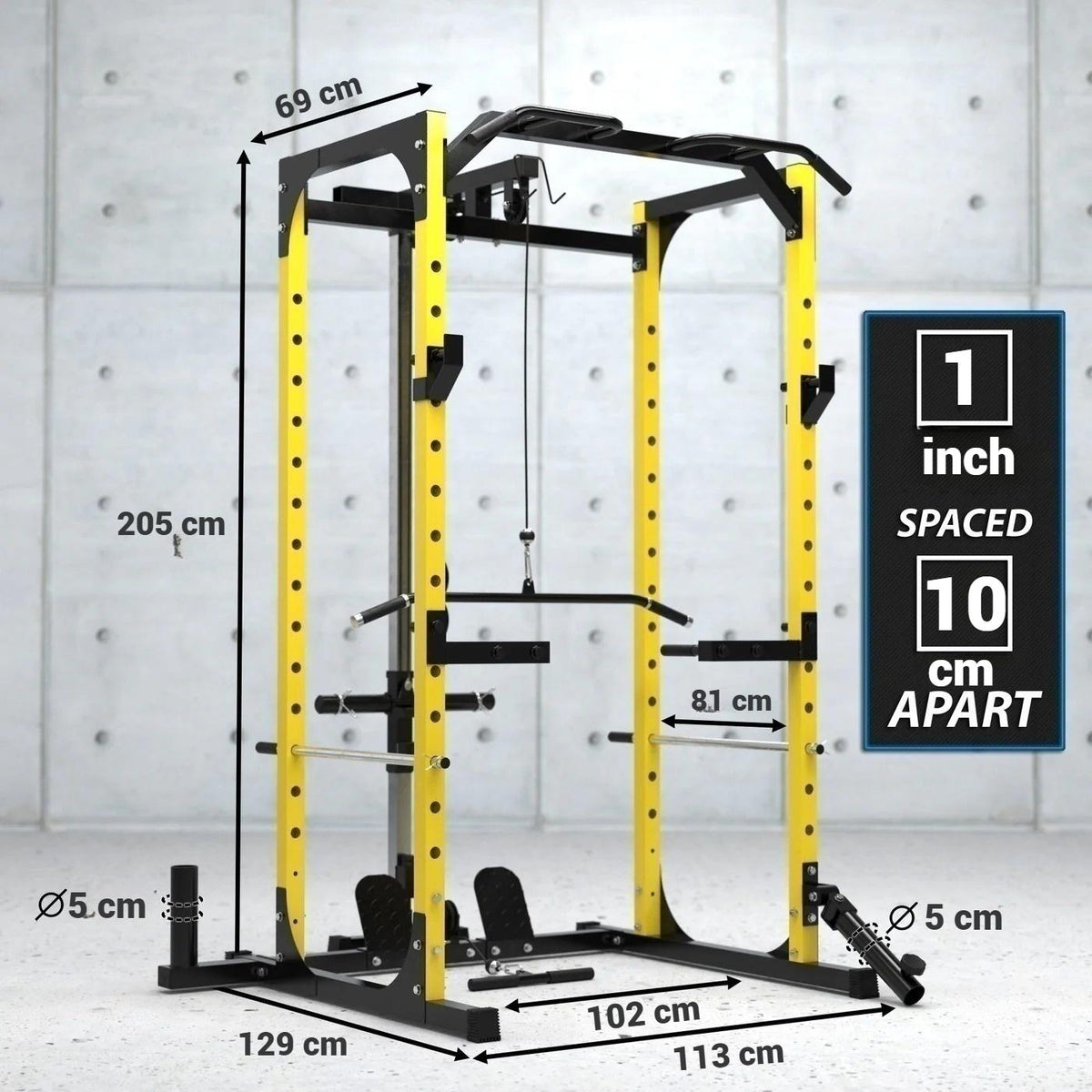 Power Cage with Cable Pulley