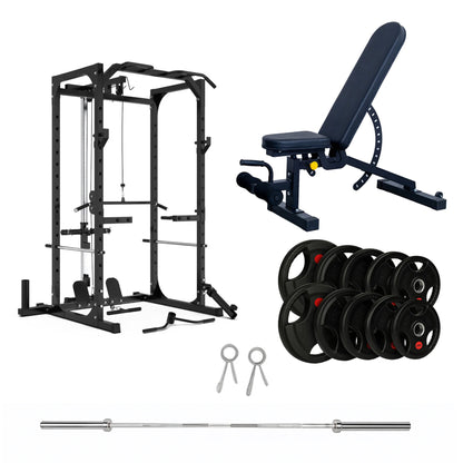 Power Cage with Cable Pulley