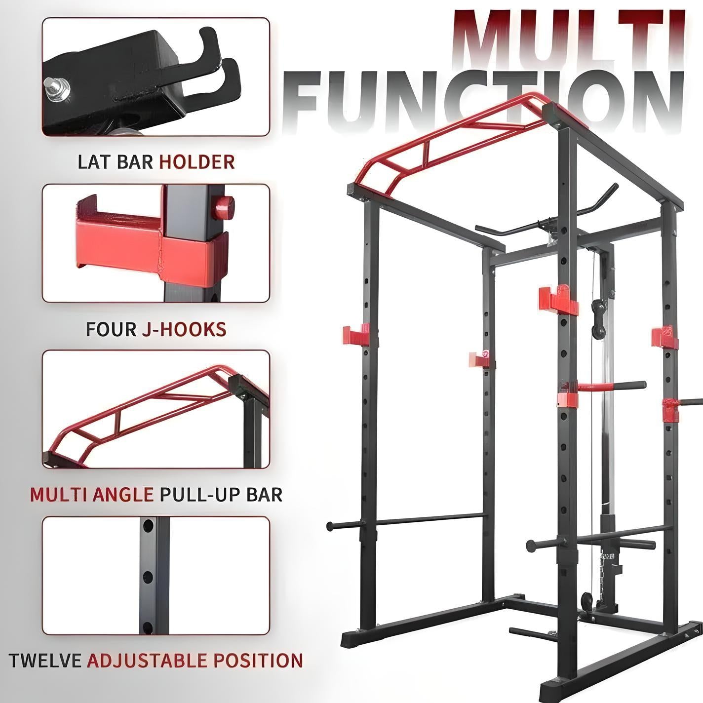 Power Multi Cage With Cable Pulley