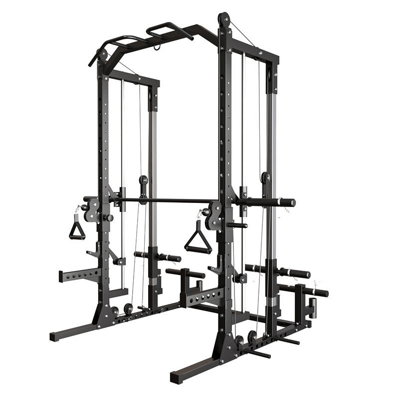 Smith Machine Power Rack Multi functional Training Machine With Cables