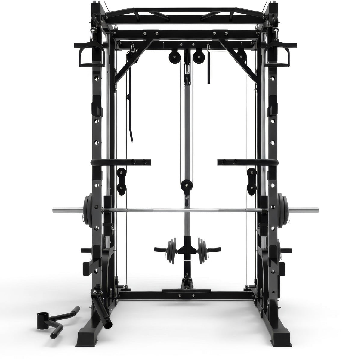 Smith Machine Power Rack Multi functional Training Machine With Cables