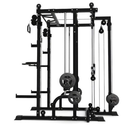 Smith Machine Power Rack Multi functional Training Machine With Cables