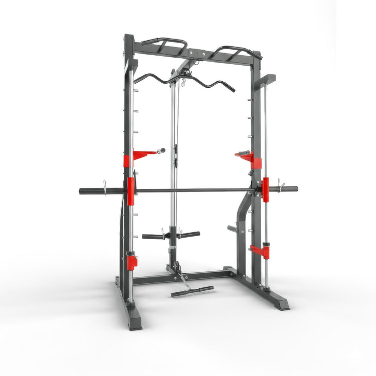 Smith Machine & Functional Trainer with Cable Pulley System