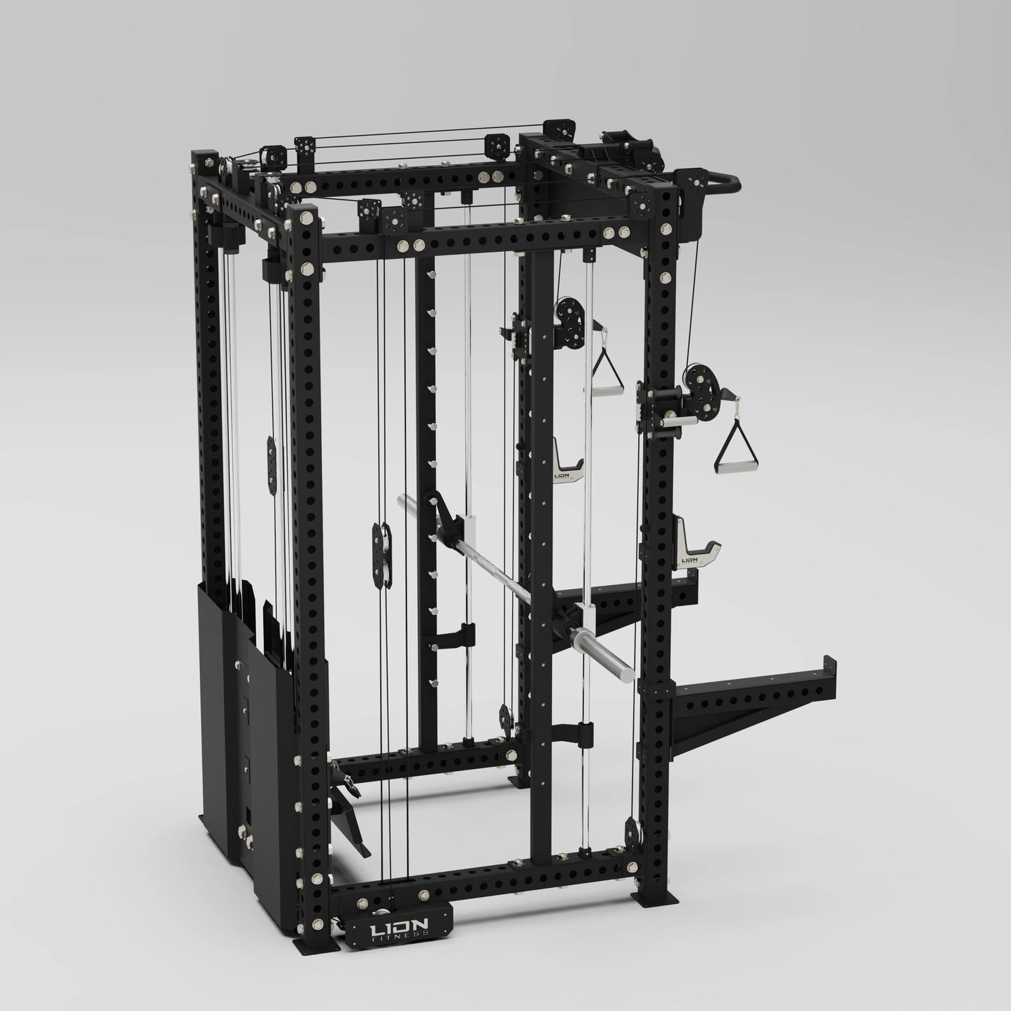 Spartan Pro Rack Lat pulldown, Seated row Multi Functional Power Rack with Smith Machine