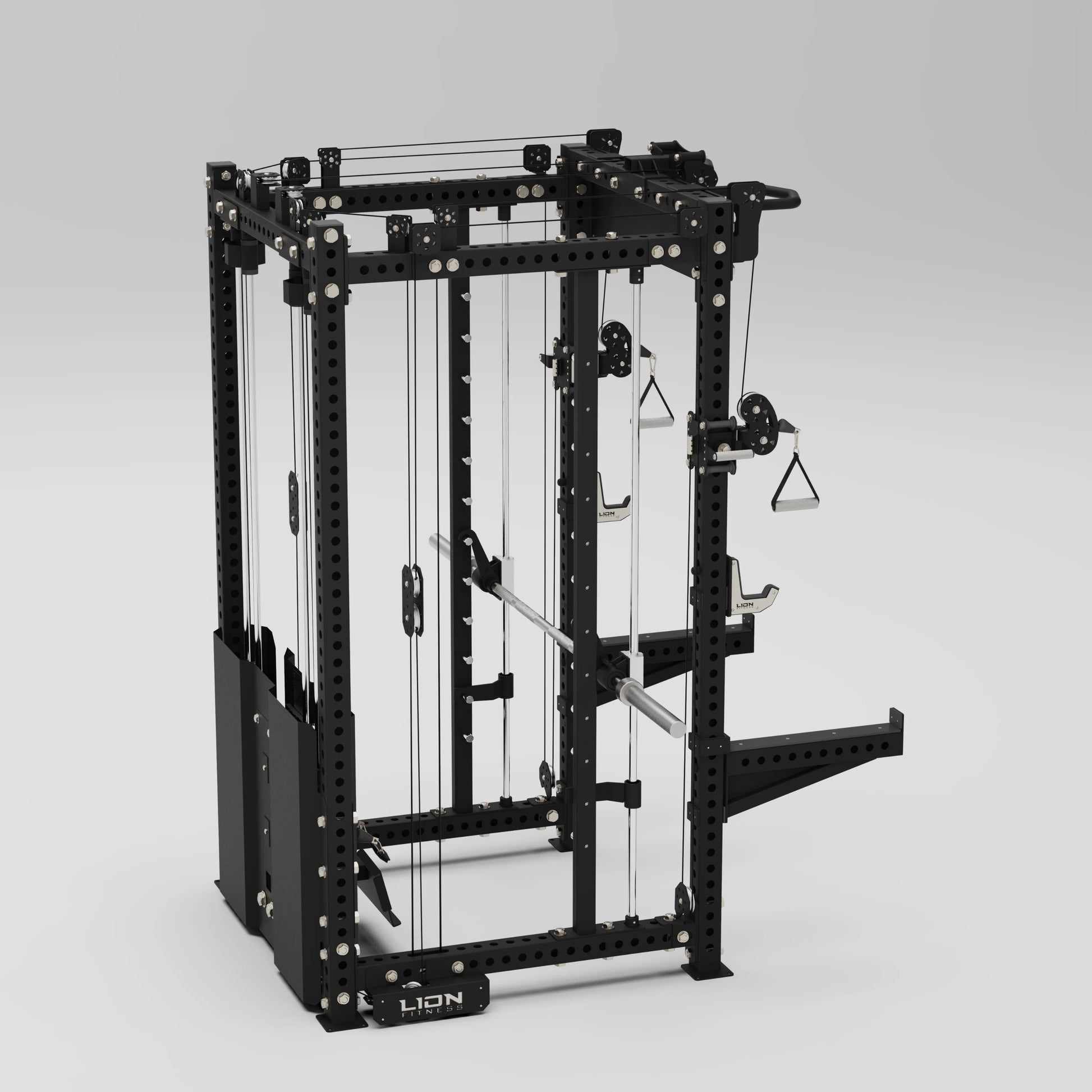 Spartan Pro Rack Lat pulldown, Seated row Multi Functional Power Rack with Smith Machine