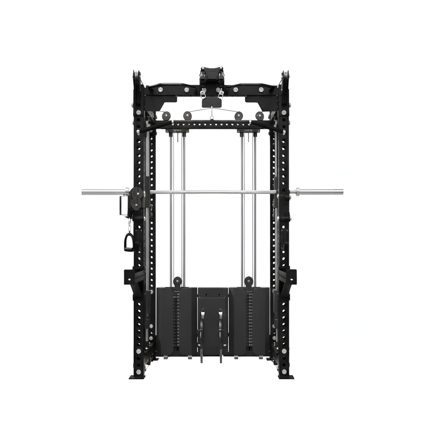 Spartan Pro Rack Lat pulldown, Seated row Multi Functional Power Rack with Smith Machine