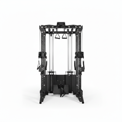 Spartan Pro Rack Lat pulldown, Seated row Multi Functional Power Rack with Smith Machine
