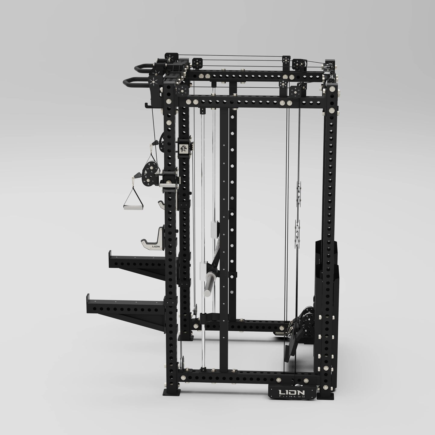 Spartan Pro Rack Lat pulldown, Seated row Multi Functional Power Rack with Smith Machine