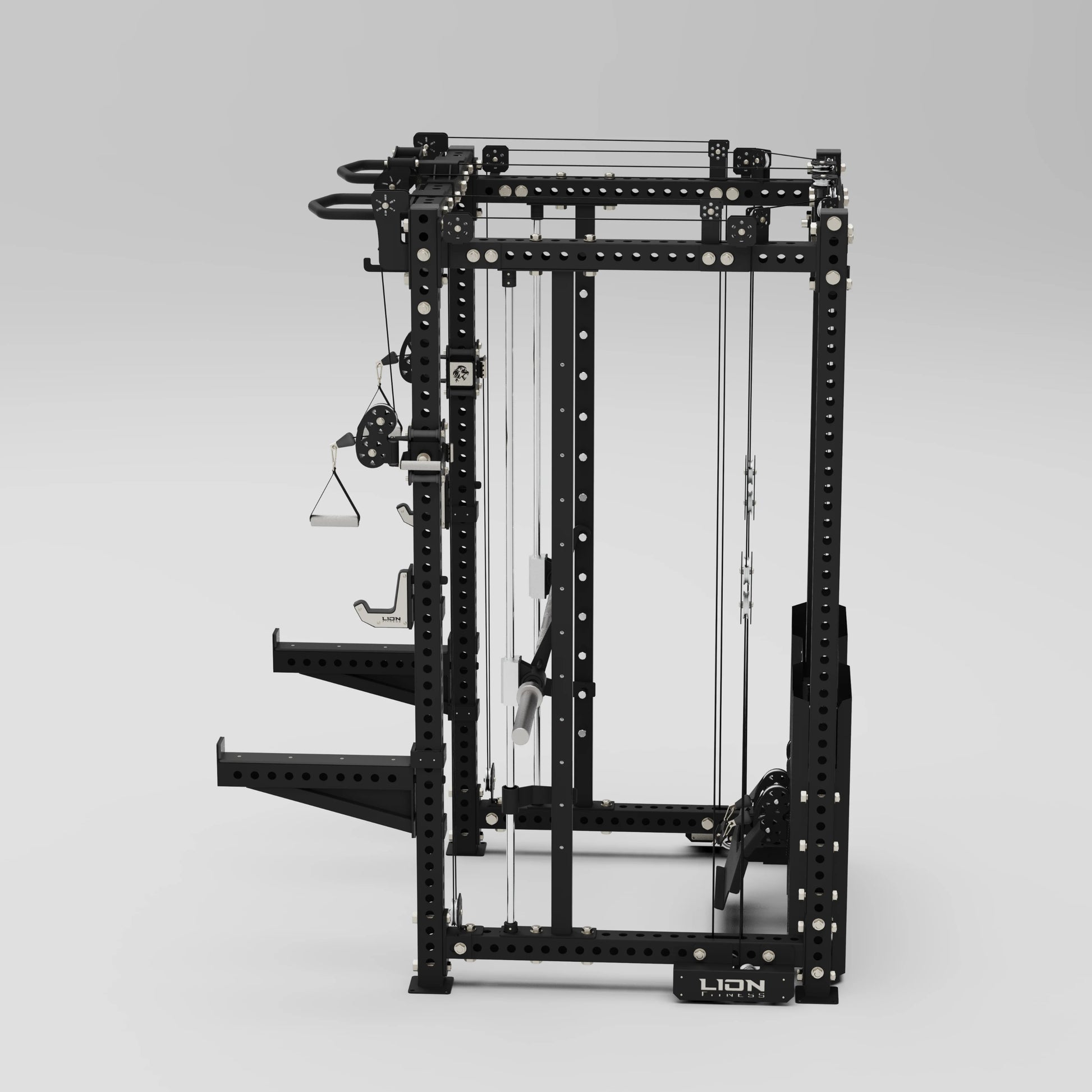 Spartan Pro Rack Lat pulldown, Seated row Multi Functional Power Rack with Smith Machine