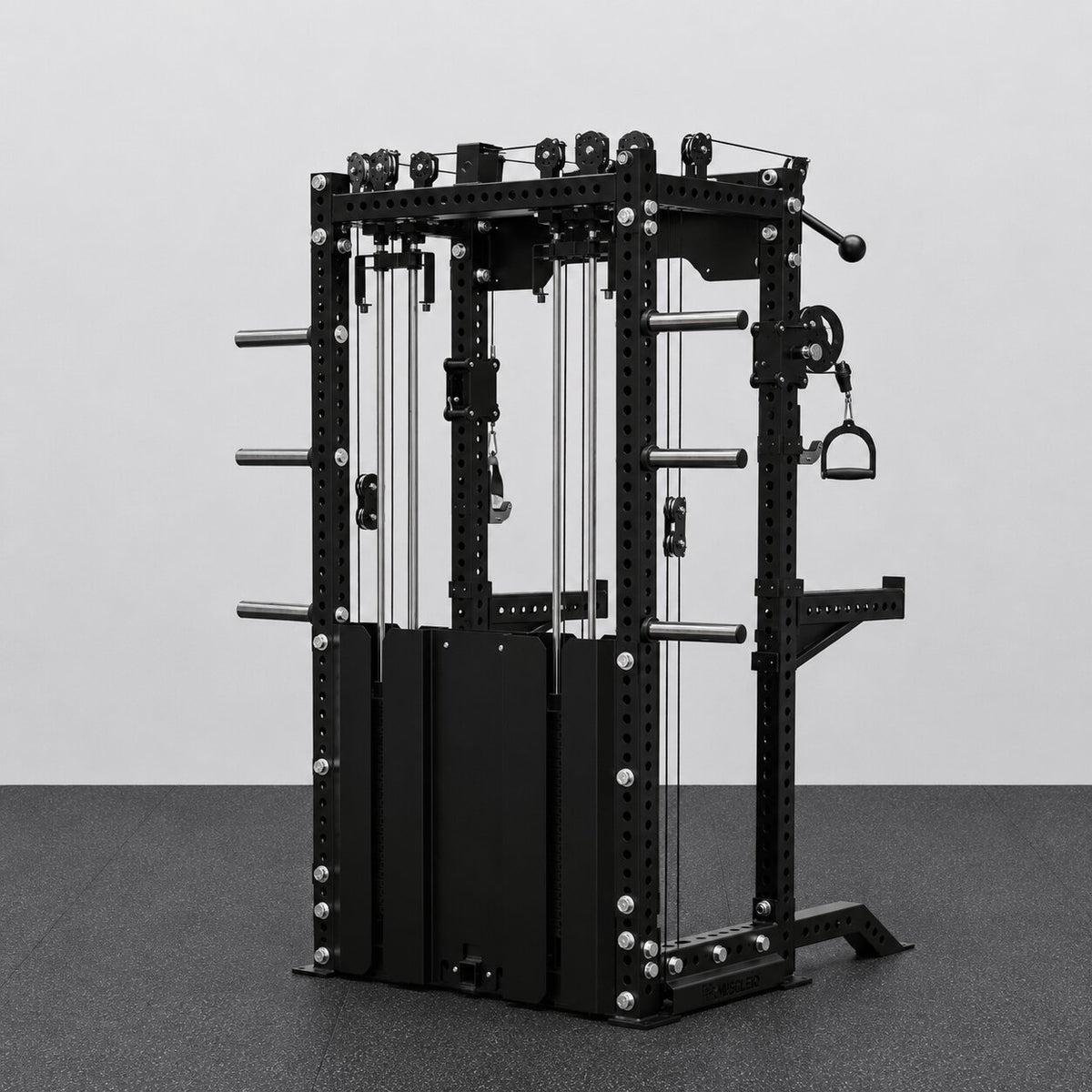 Spartan Pro Power Rack with Lat Pulldown, Seated Row and Optional Smith Machine