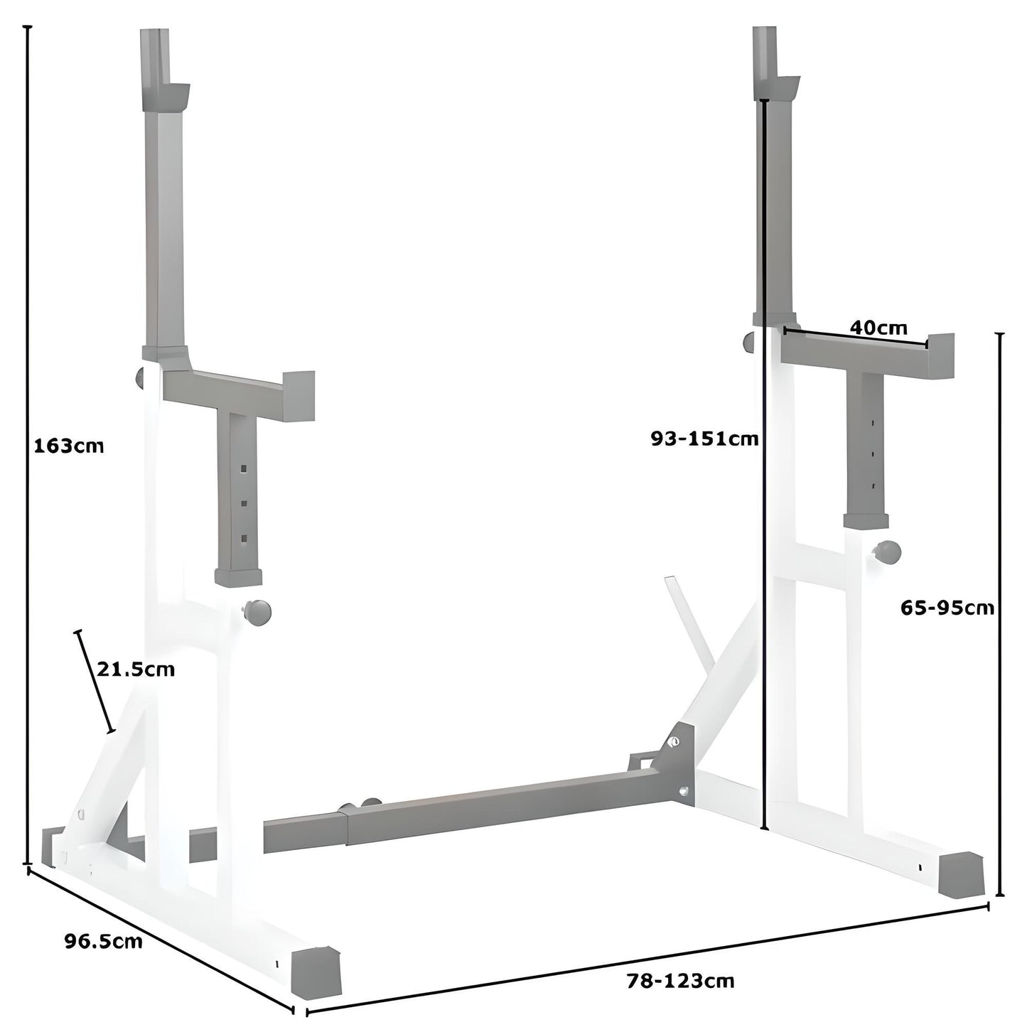 Squat Rack with Spotters