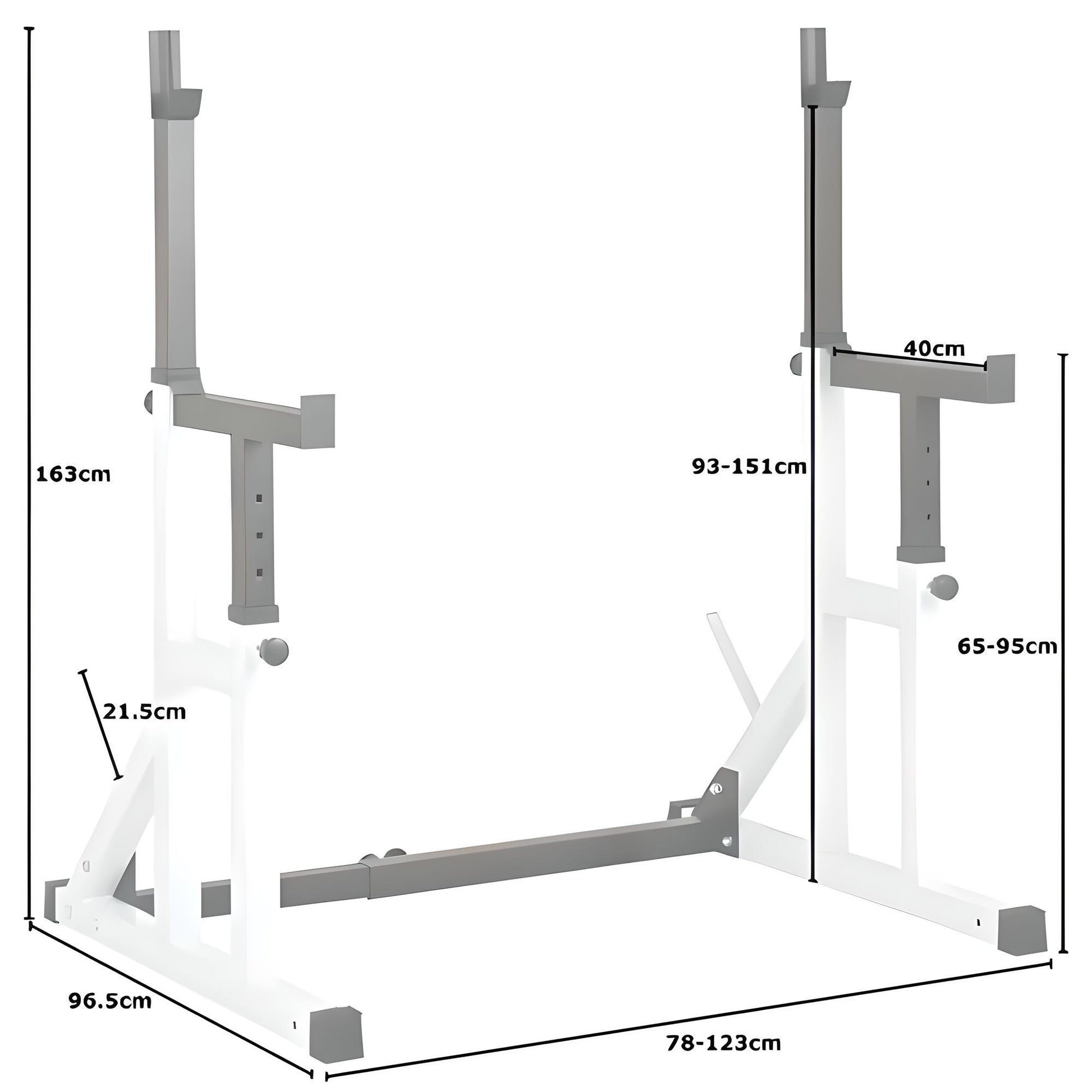 Squat Rack with Spotters
