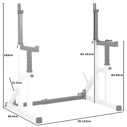 Squat Rack with Spotters