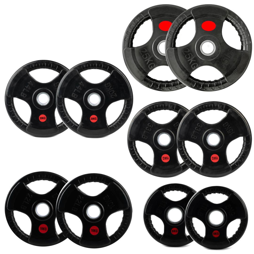 Tri-Grip Olympic Weight Plates