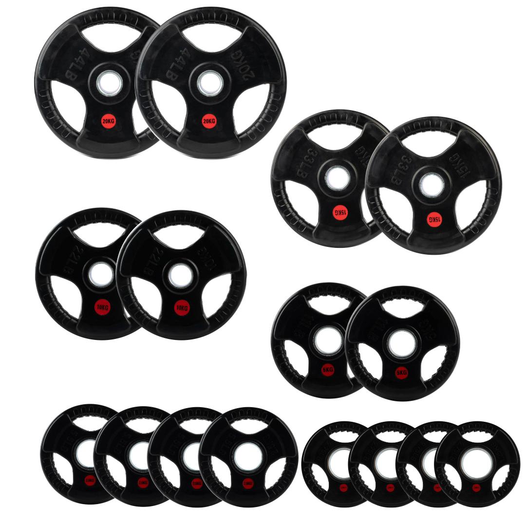 Tri-Grip Olympic Weight Plates
