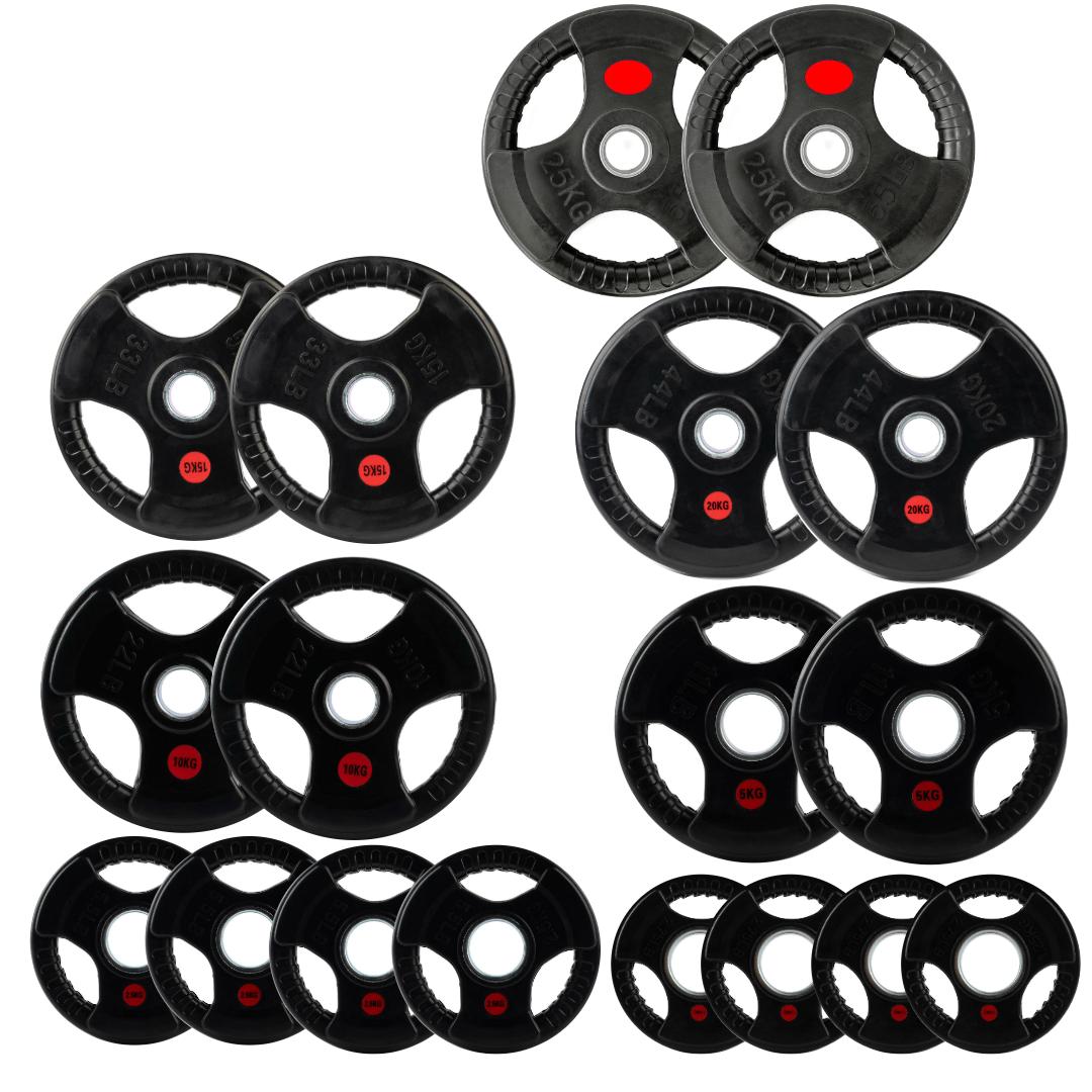 Tri-Grip Olympic Weight Plates
